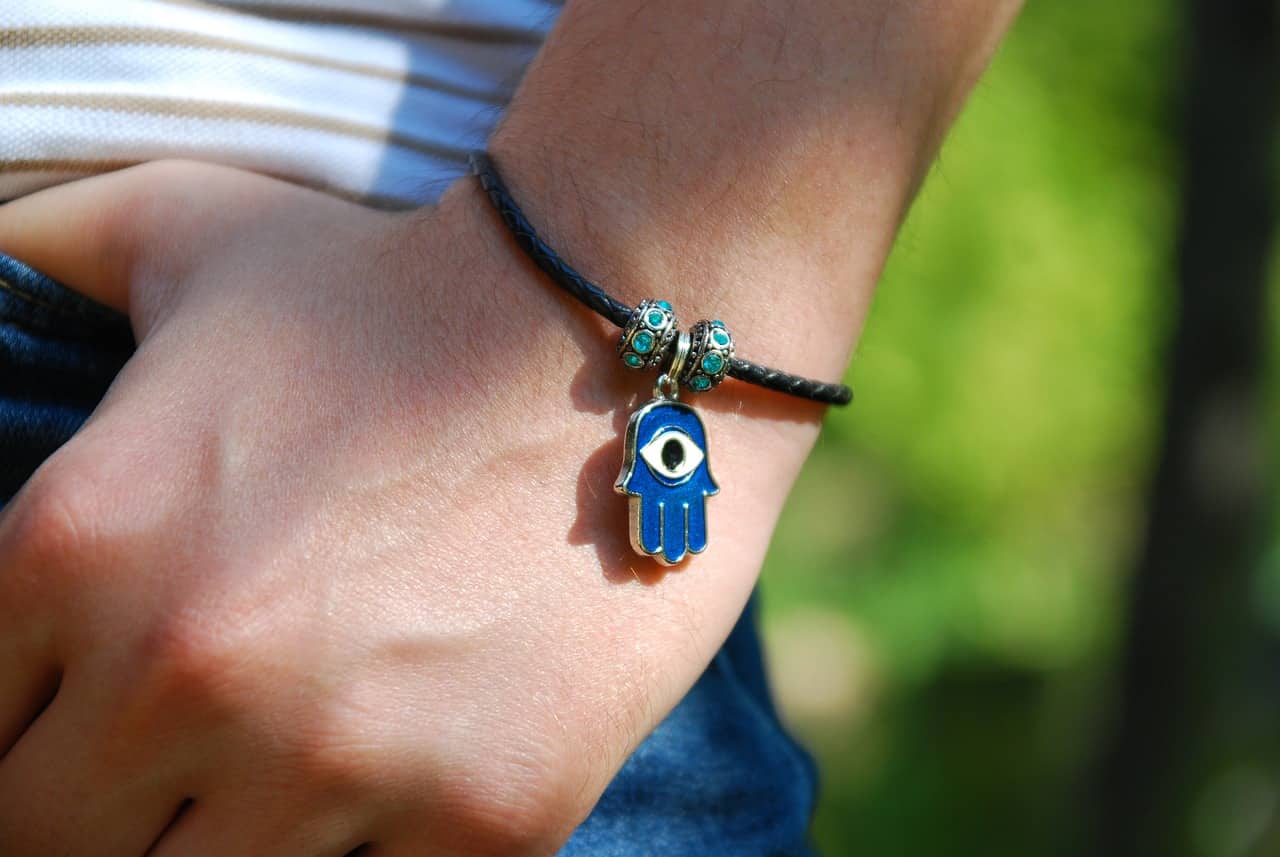ojo bracelet also called the evil eye jewelry